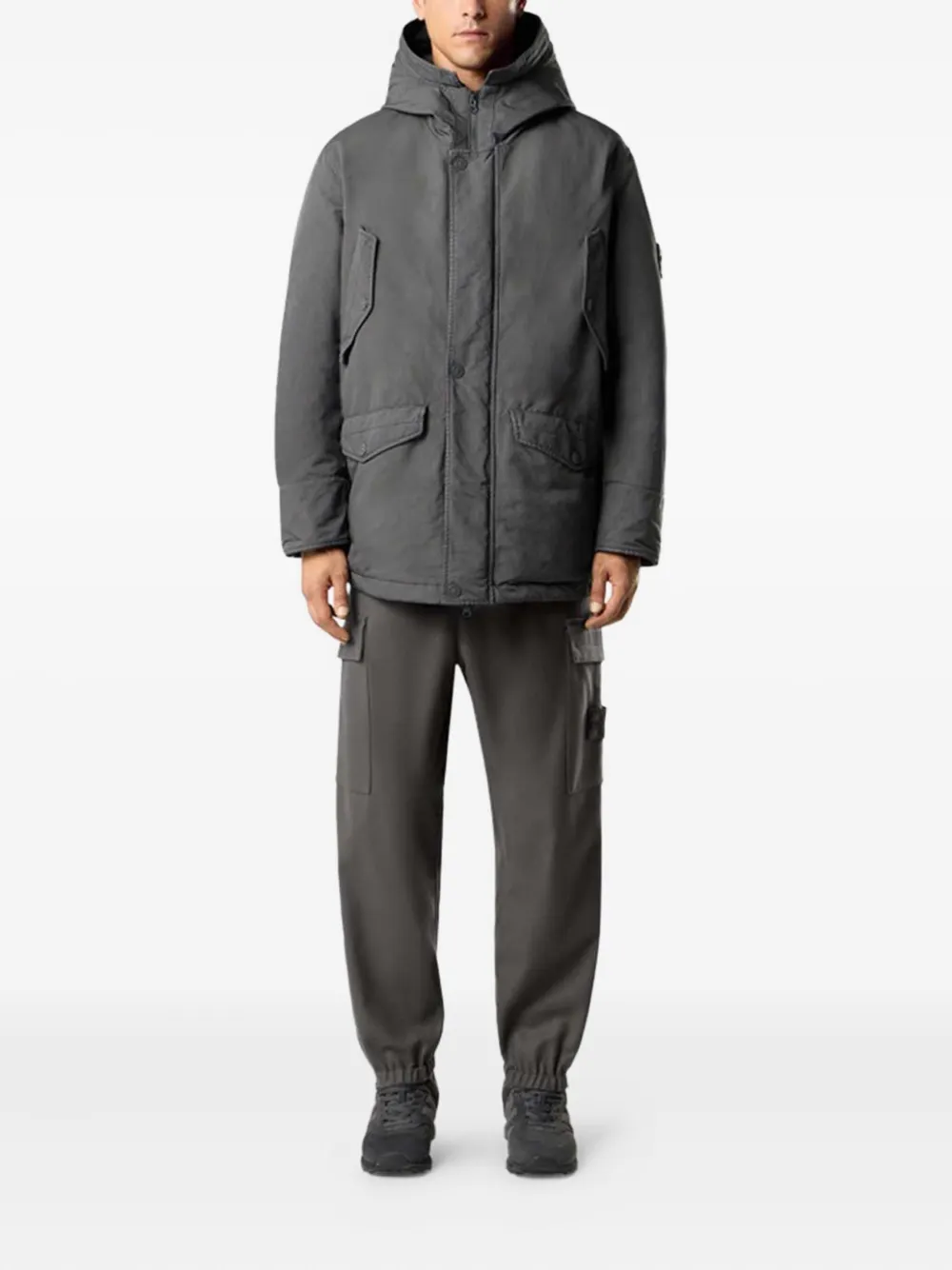 Stone Island parka con capucha y bolsillo diagonal | Chamarras con capucha | Image 2