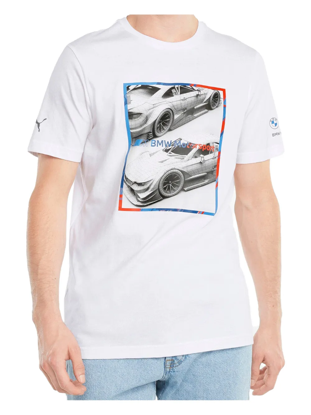PUMA x BMW Motorsport logo T-shirt - Wit
