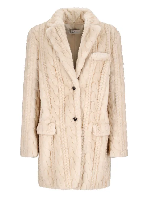 Giuseppe Di Morabito single-breasted faux-fur coat