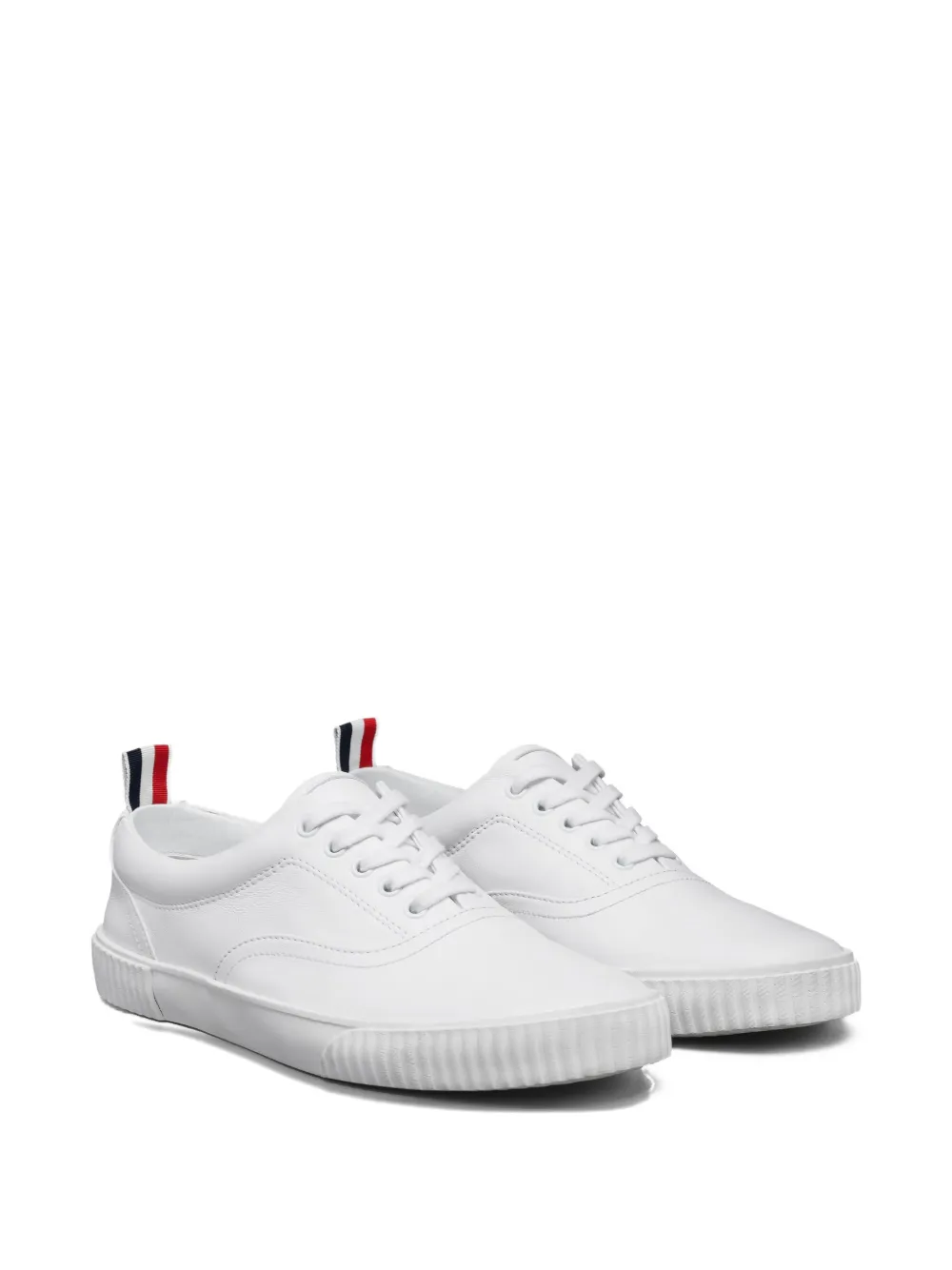 Thom Browne panelled grosgrain loop sneakers - Wit