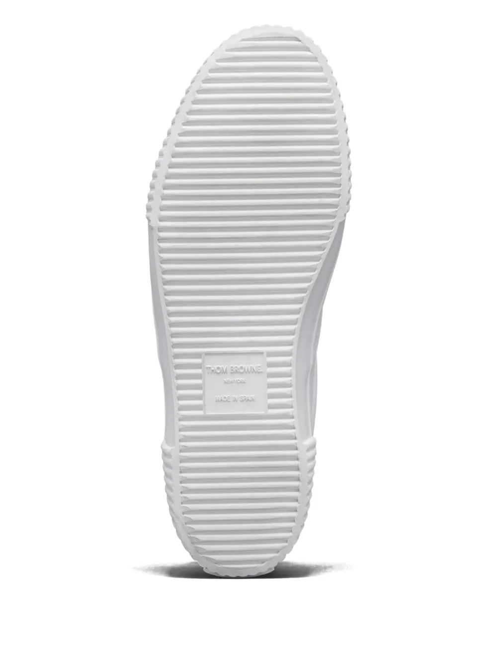 Thom Browne Panelled Grosgrain Loop Sneakers In White