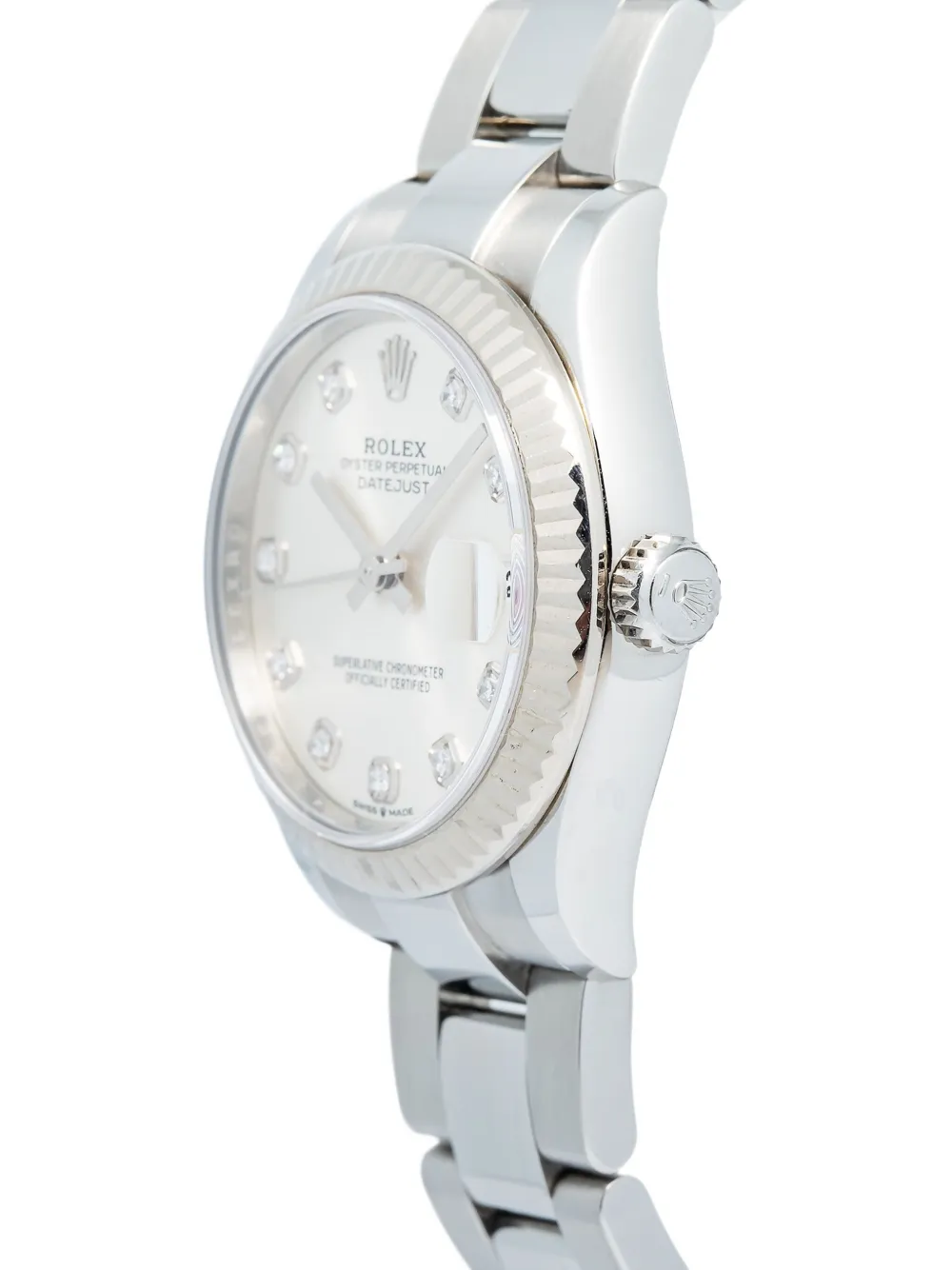 Pre-owned Rolex Datejust 31mm In White