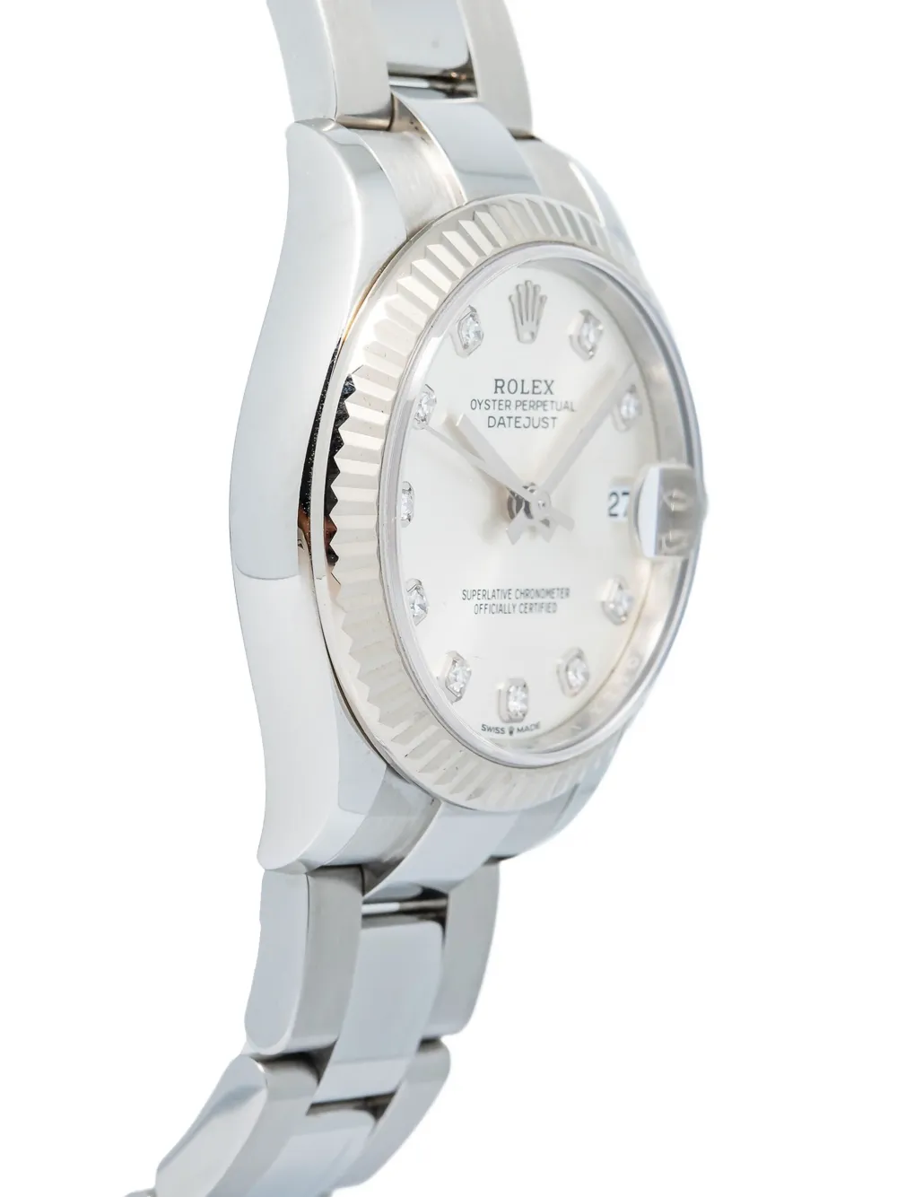 Pre-owned Rolex Datejust 31mm In White
