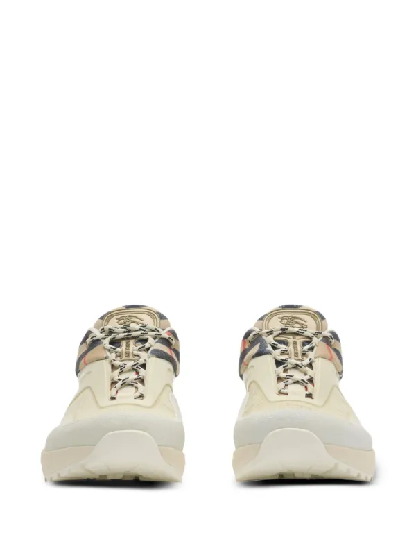Burberry Check And Mesh Discover sneakers​ | Neutrals | FARFETCH