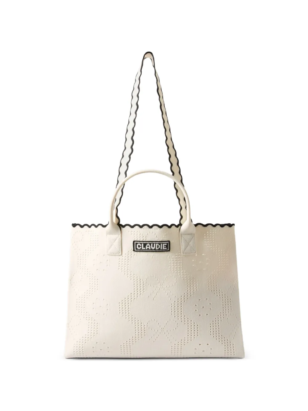 Claudie Pierlot sac cabas à détails festonnés - Blanc
