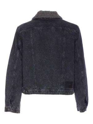 FENDI デニムジャケット ロゴ メンズ 44 FENDI メンズ デニム