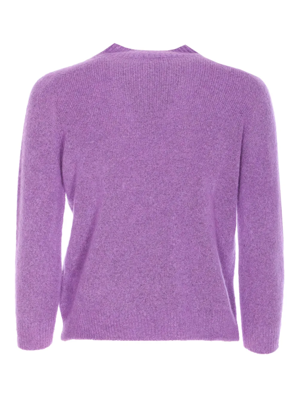 Roberto Collina Trui met hoge hals Paars