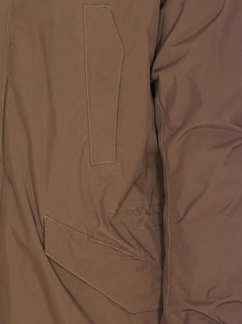 Herno Gewatteerde parka met capuchon Bruin