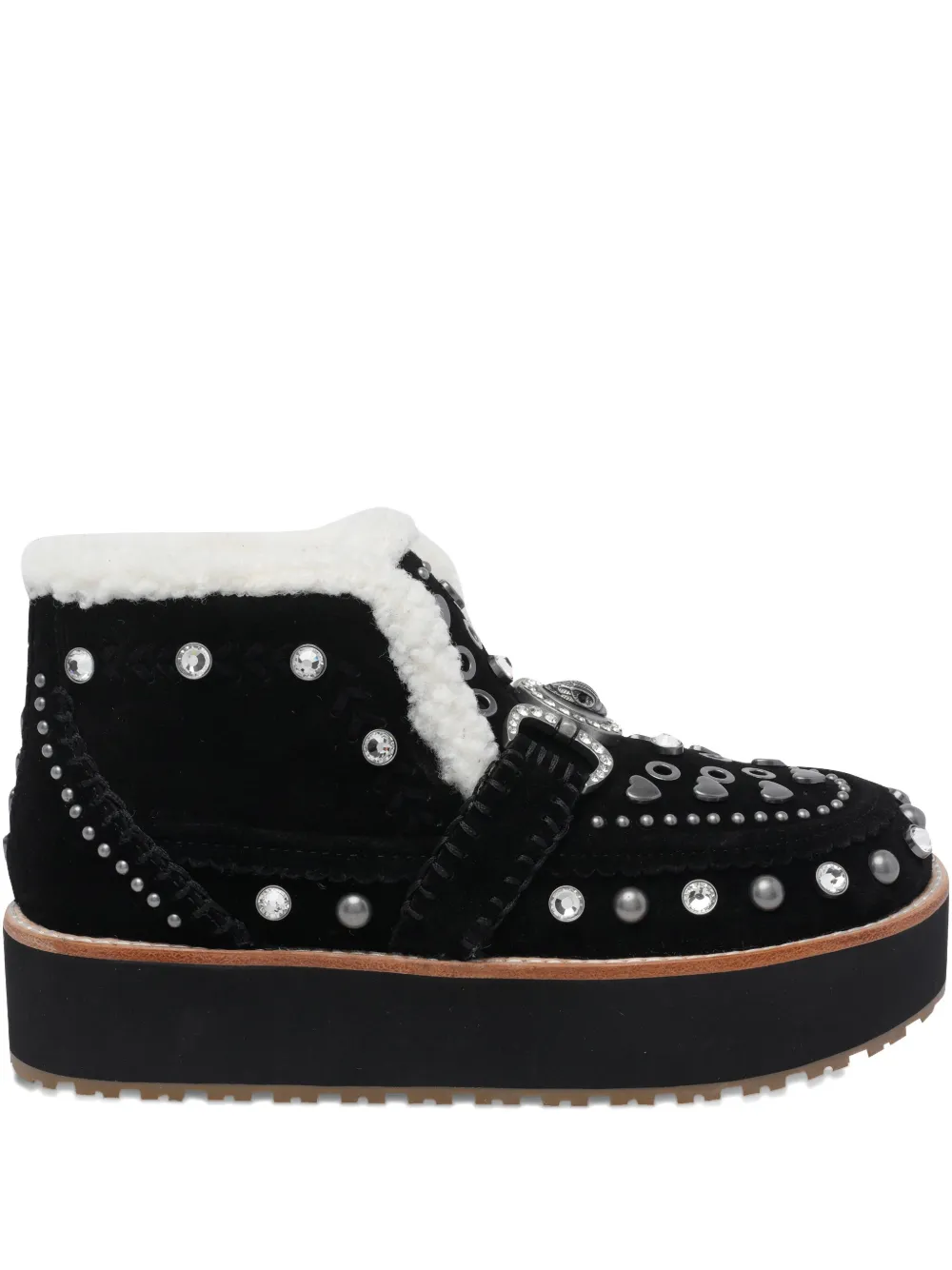 Kurt Geiger London Mansion Cozy laarzen met studs Zwart