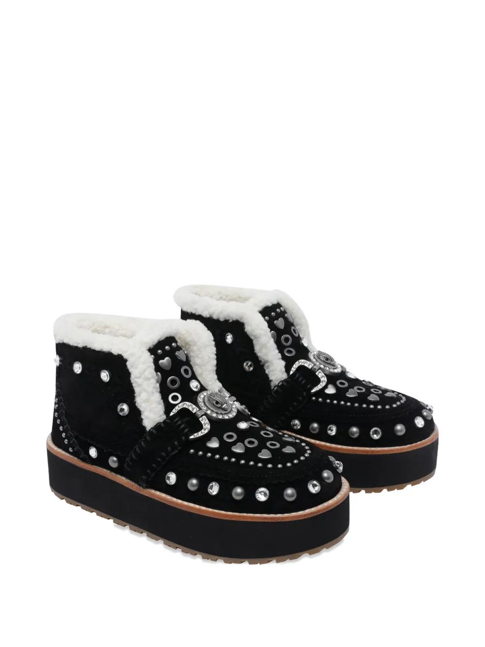 Kurt Geiger London Mansion Cozy laarzen met studs Zwart
