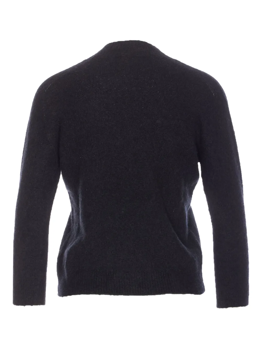 Roberto Collina Crew-neck Long-sleeve Sweater In Black