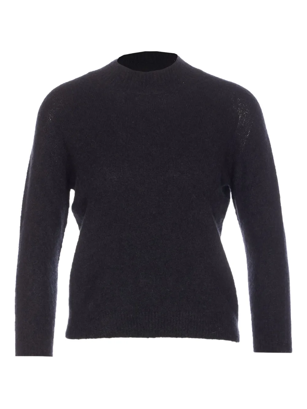 Roberto Collina Crew-neck Long-sleeve Sweater In Black