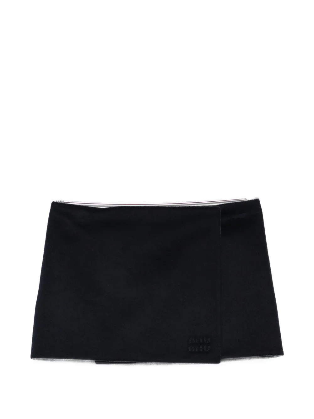 Miu Miu wrap mini skirt - Blu