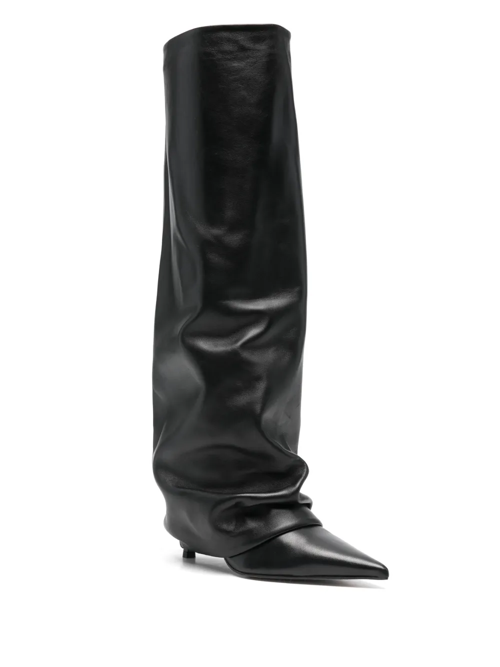 Castagna Irina Point-toe Boots In Black