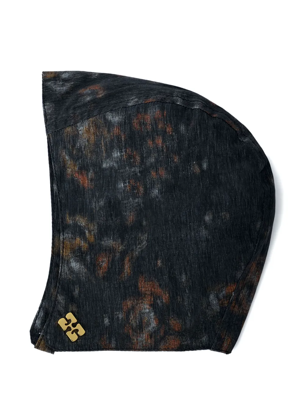 GANNI printed logo bonnet - Grijs