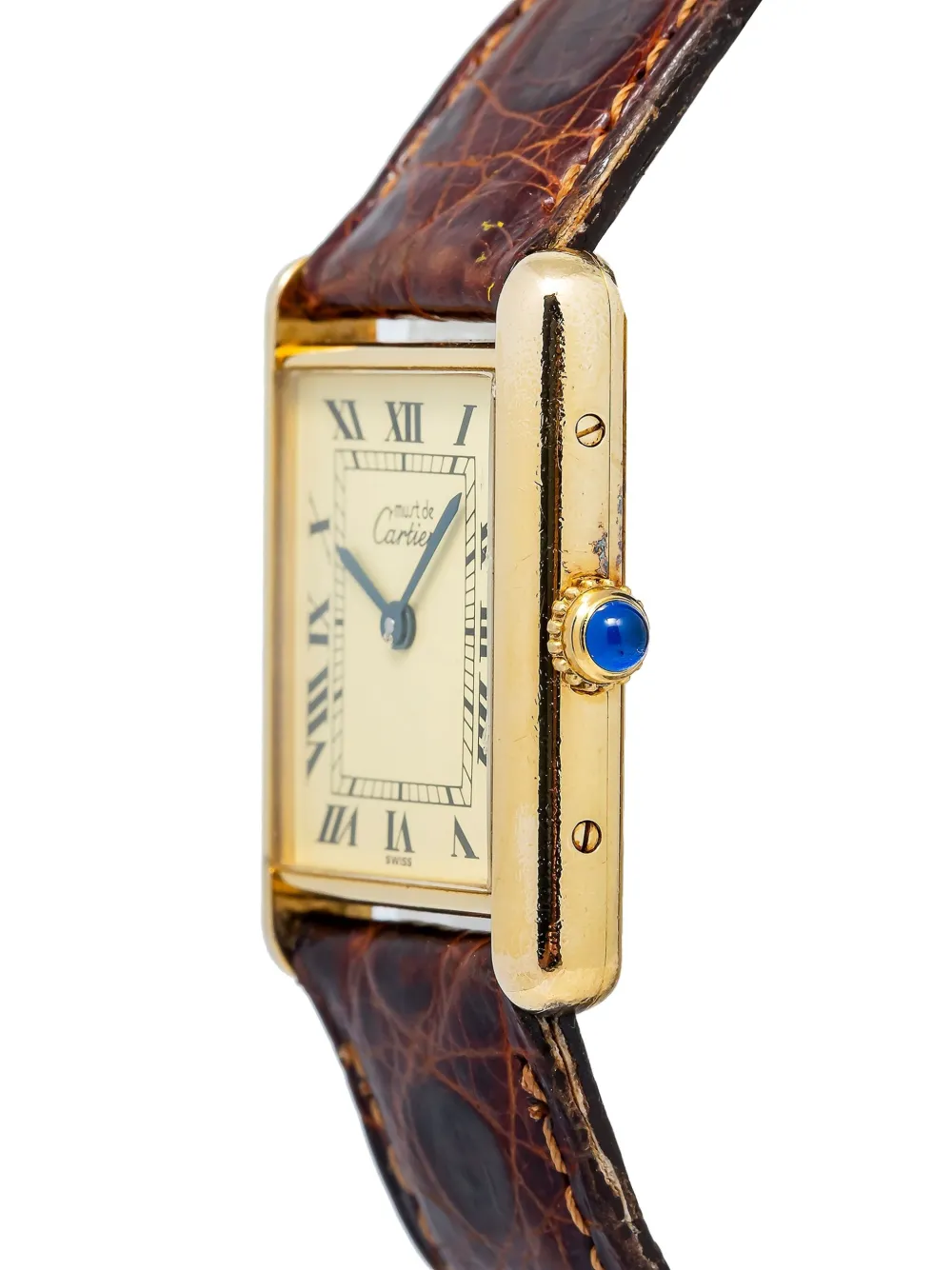 Pre-owned Cartier Tank 23mm In Neutral