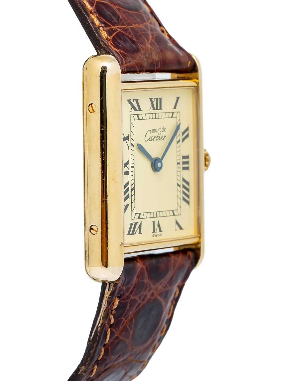 Pre-owned Cartier Tank 23mm In Neutral