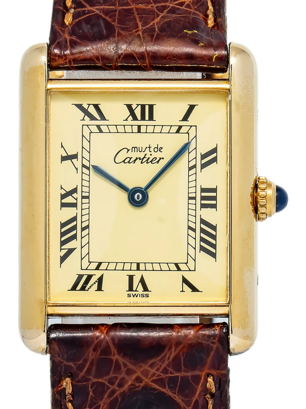 Pre-owned Cartier Tank 23mm In Neutral