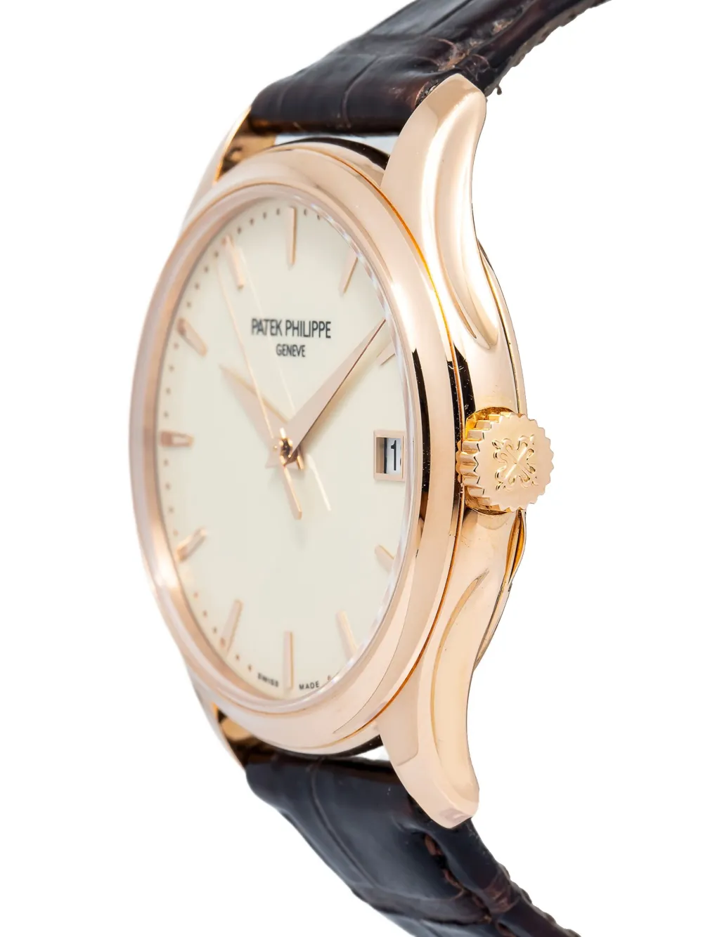 Pre-owned Patek Philippe Calatrava 40mm In White
