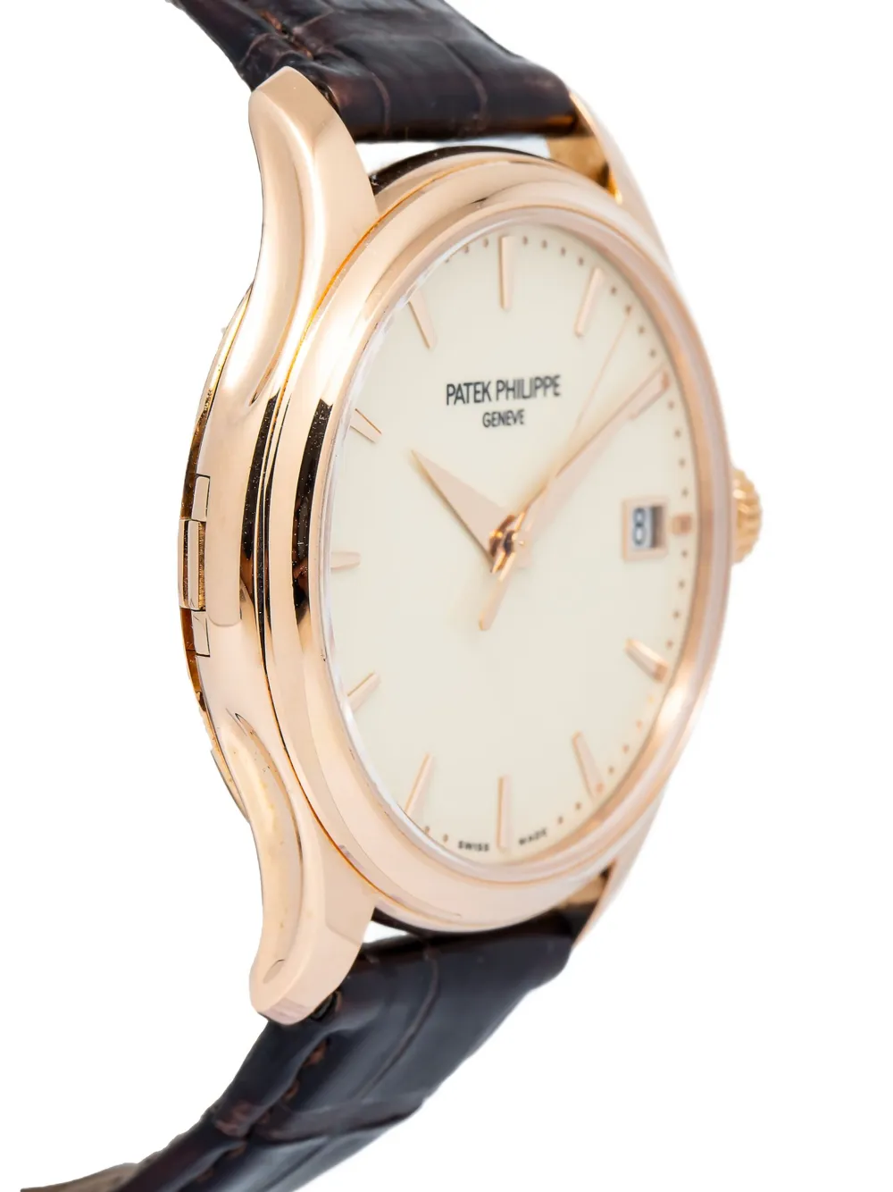 Pre-owned Patek Philippe Calatrava 40mm In White