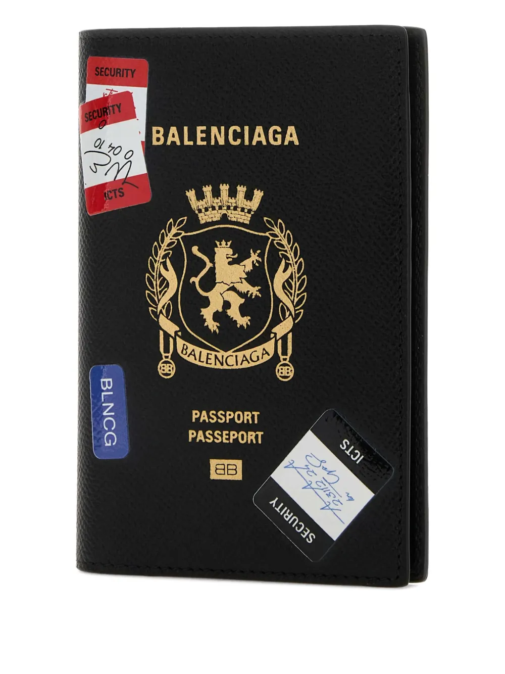 Balenciaga Leren paspoorthoes Zwart