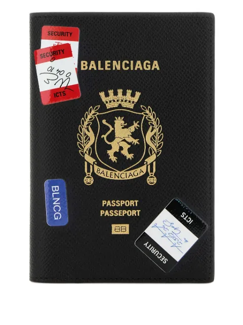Balenciaga funda para pasaporte en piel
