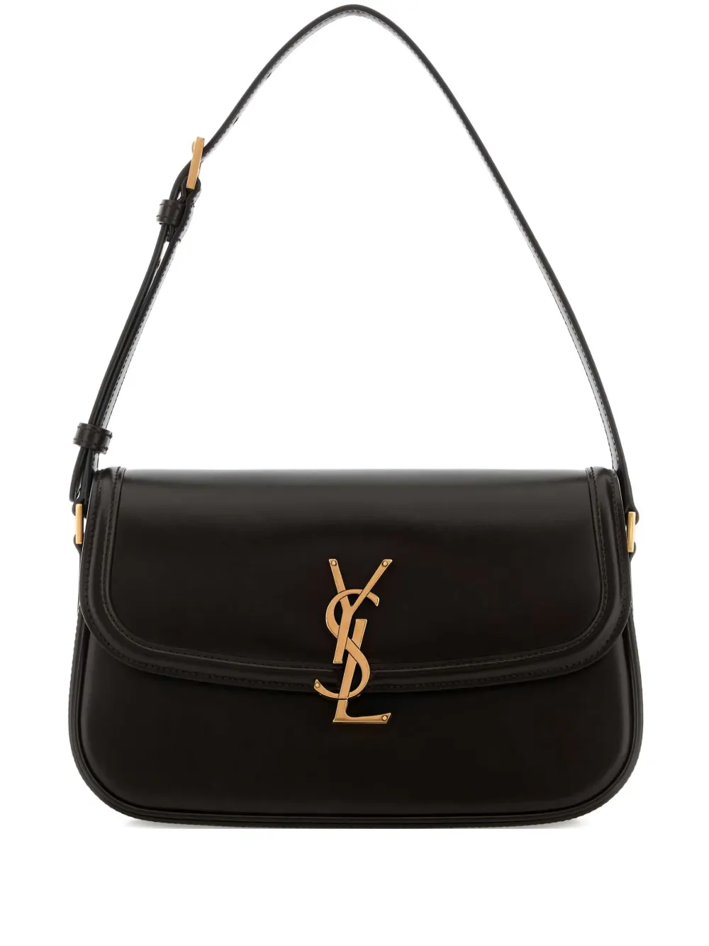Saint Laurent Kleine Solferino Schultertasche - Braun