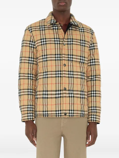 Burberry sobrecamisa capitonada reversible