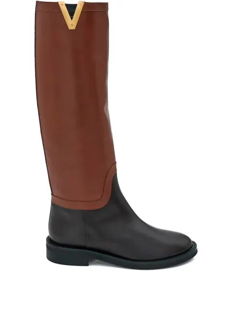 Via Roma 15 35mm logo-detail boots