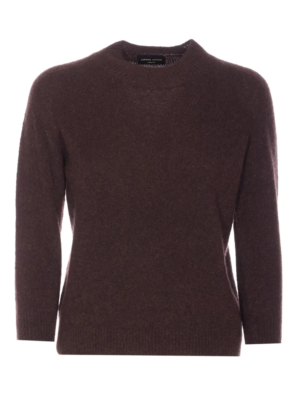 Roberto Collina crew-neck long-sleeves sweater - ブラウン Roberto Collina crew-neck long-sleeves sweater - ブラウン