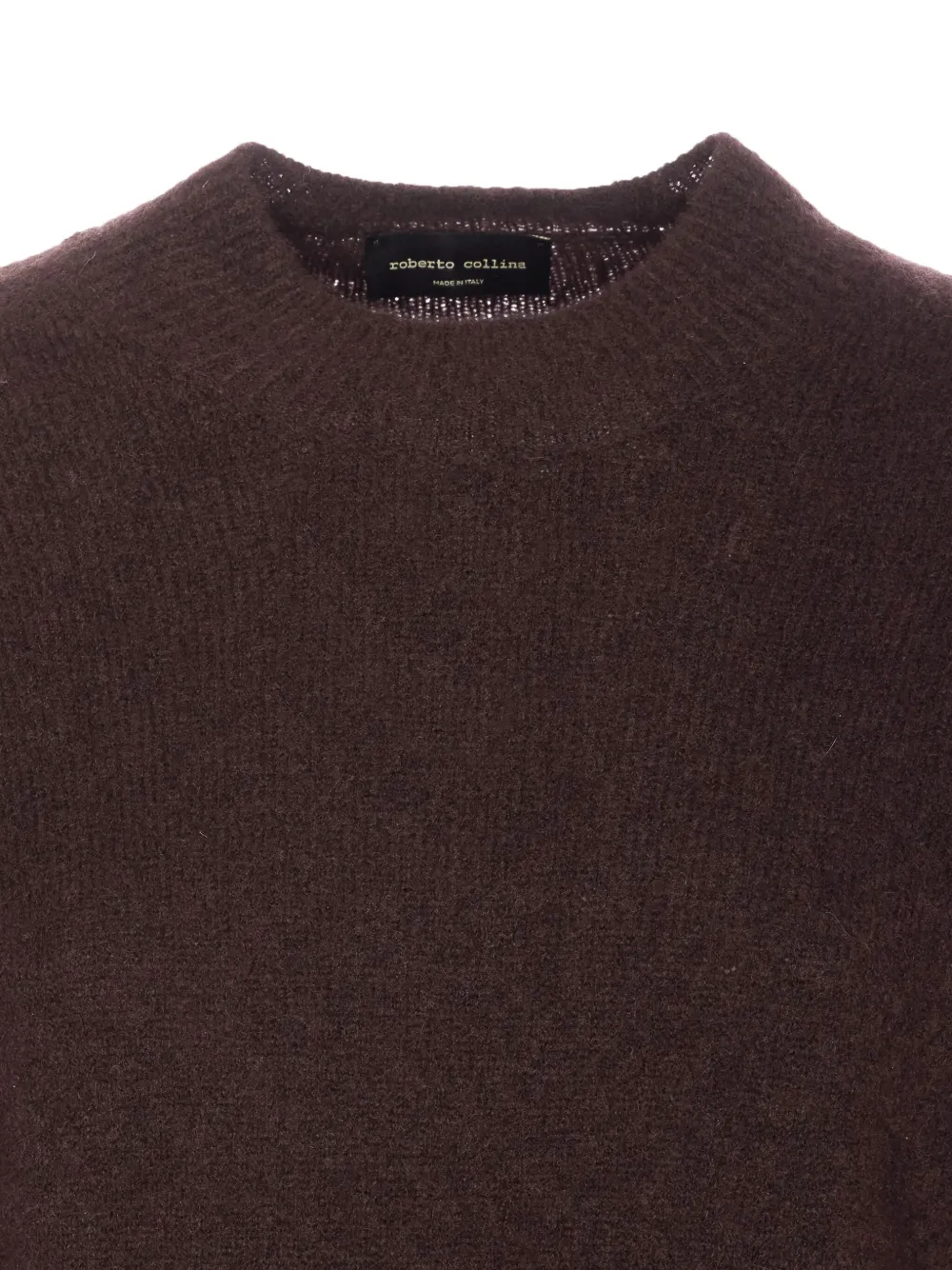 Roberto Collina Trui met ronde hals Bruin
