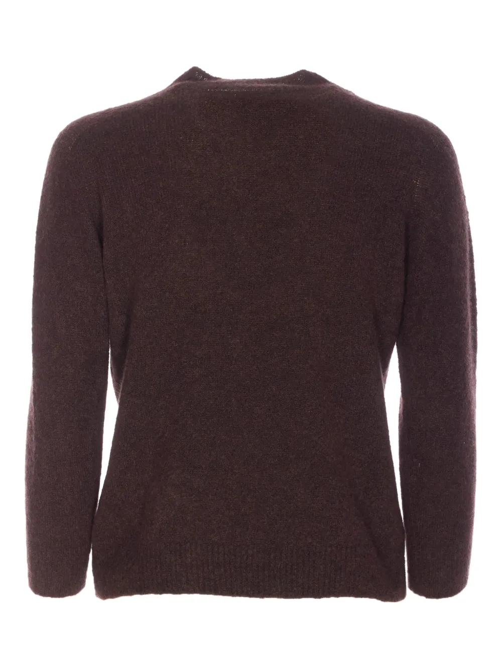 Roberto Collina Trui met ronde hals Bruin