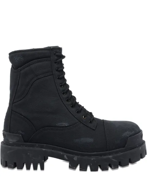 Balenciaga Strike lace-up zip boots