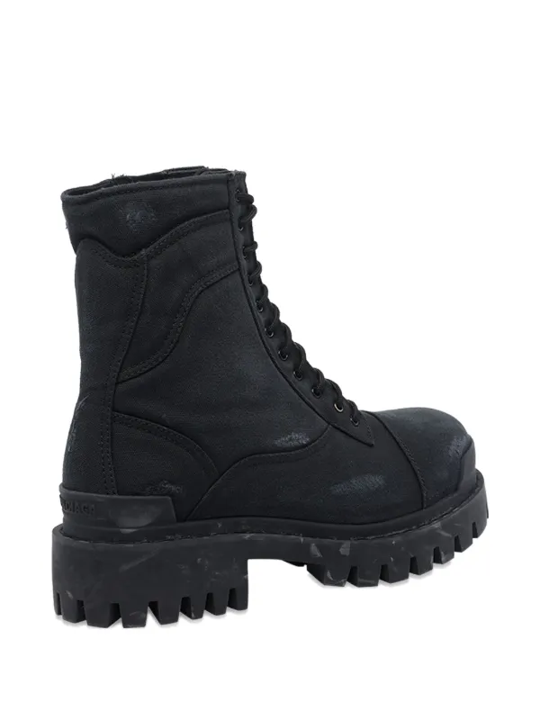 Balenciaga ストライクブーツ サイズ39 Balenciaga Strike lace-up Zip Boots | Black | FARFETCH