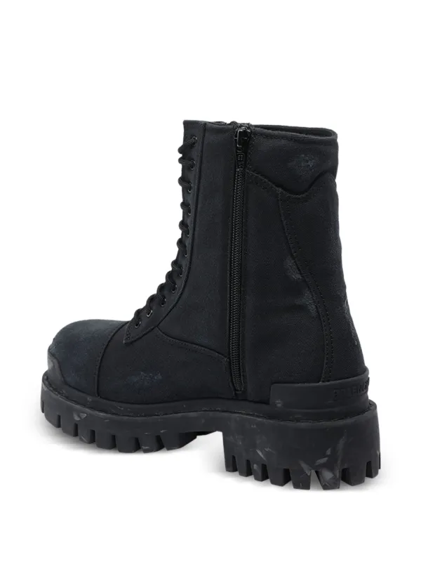 Balenciaga Strike lace-up Zip Boots | Black | FARFETCH