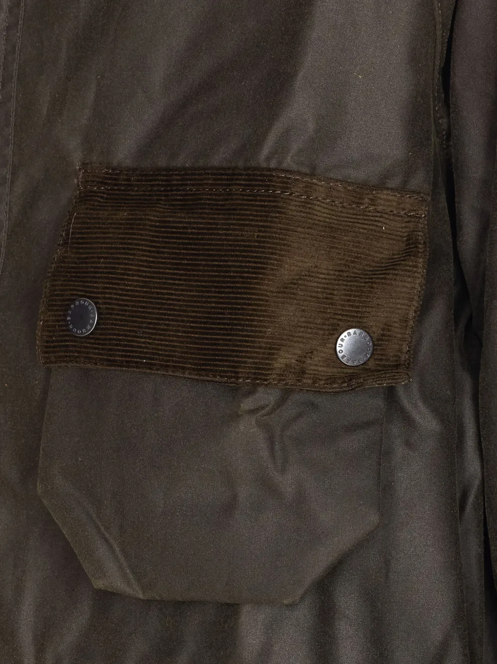 Barbour Modified Wax Jacket With Hood And Pockets In Brown