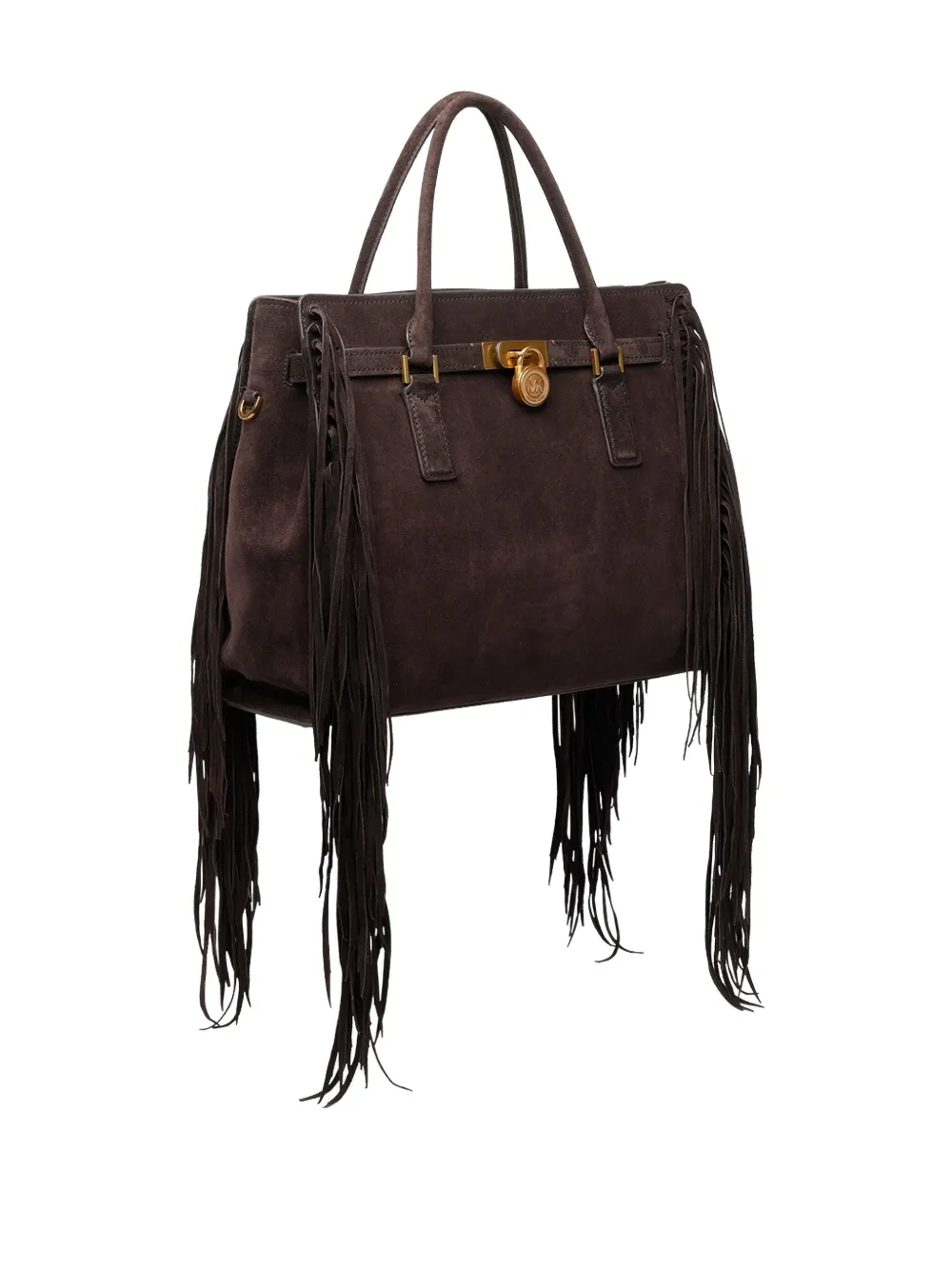 Michael Kors Hamilton shopper met franje Bruin