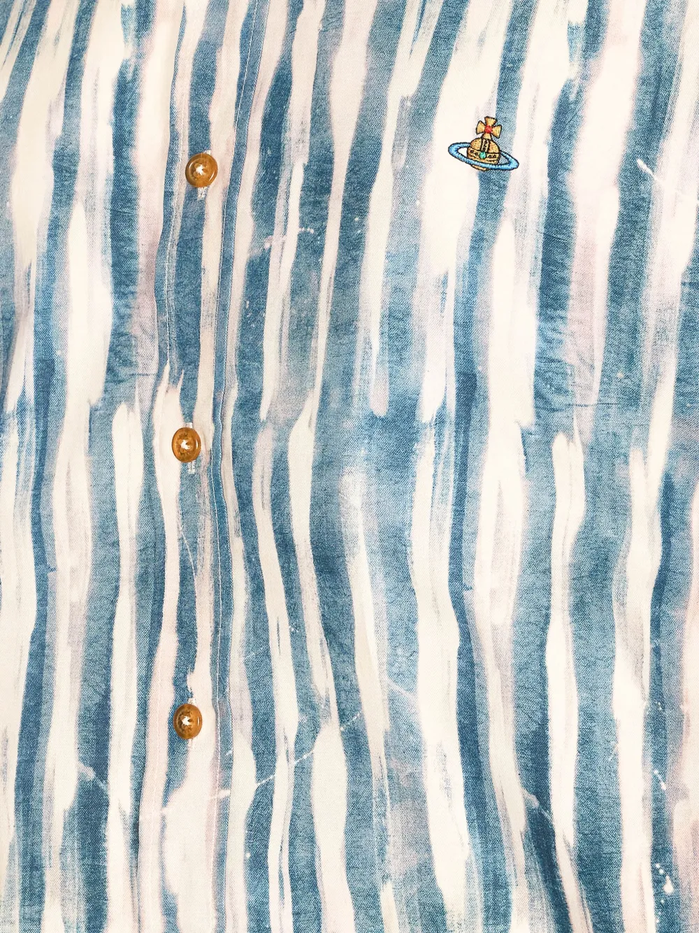 Vivienne Westwood Overhemd met Orb-logo Blauw