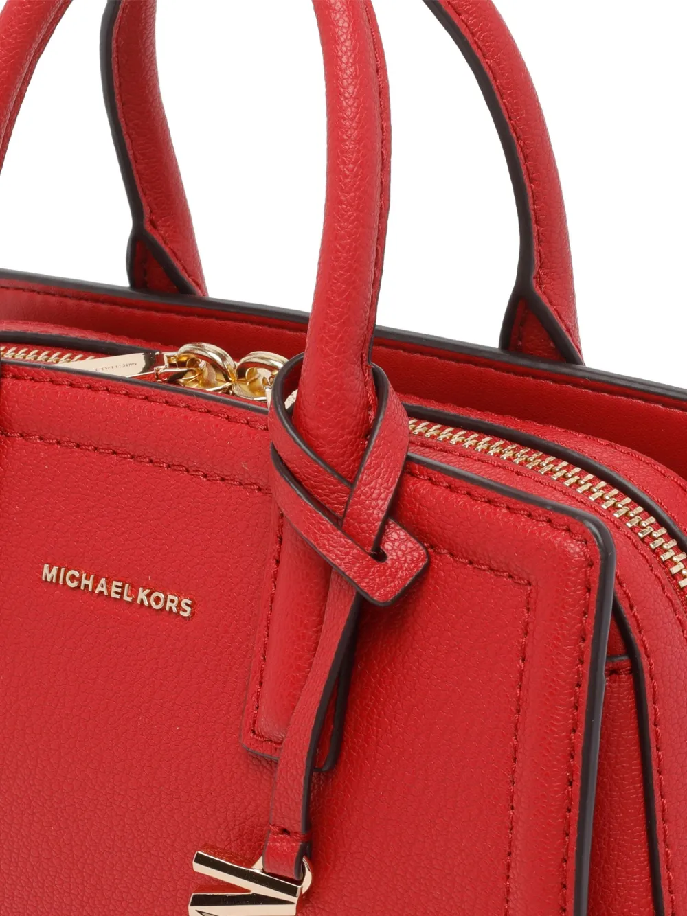 Michael Michael Kors Extra-small Laila Logo-charm Tote Bag In Red