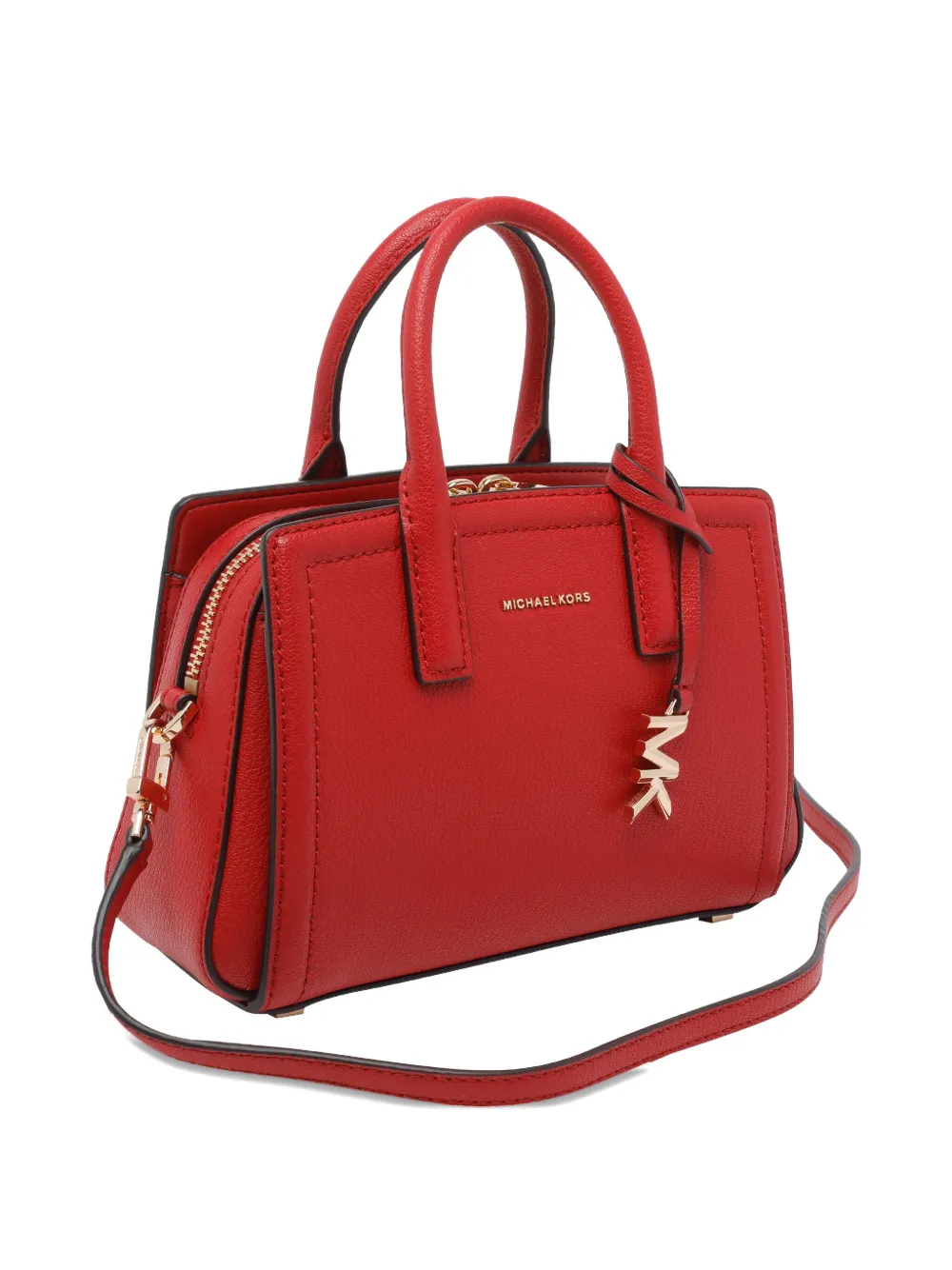 Michael Michael Kors Extra-small Laila Logo-charm Tote Bag In Red