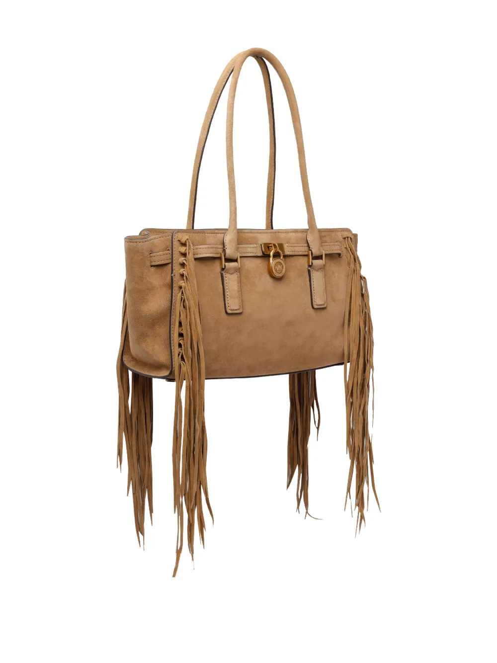 Michael Kors Hamilton shopper met franje Beige