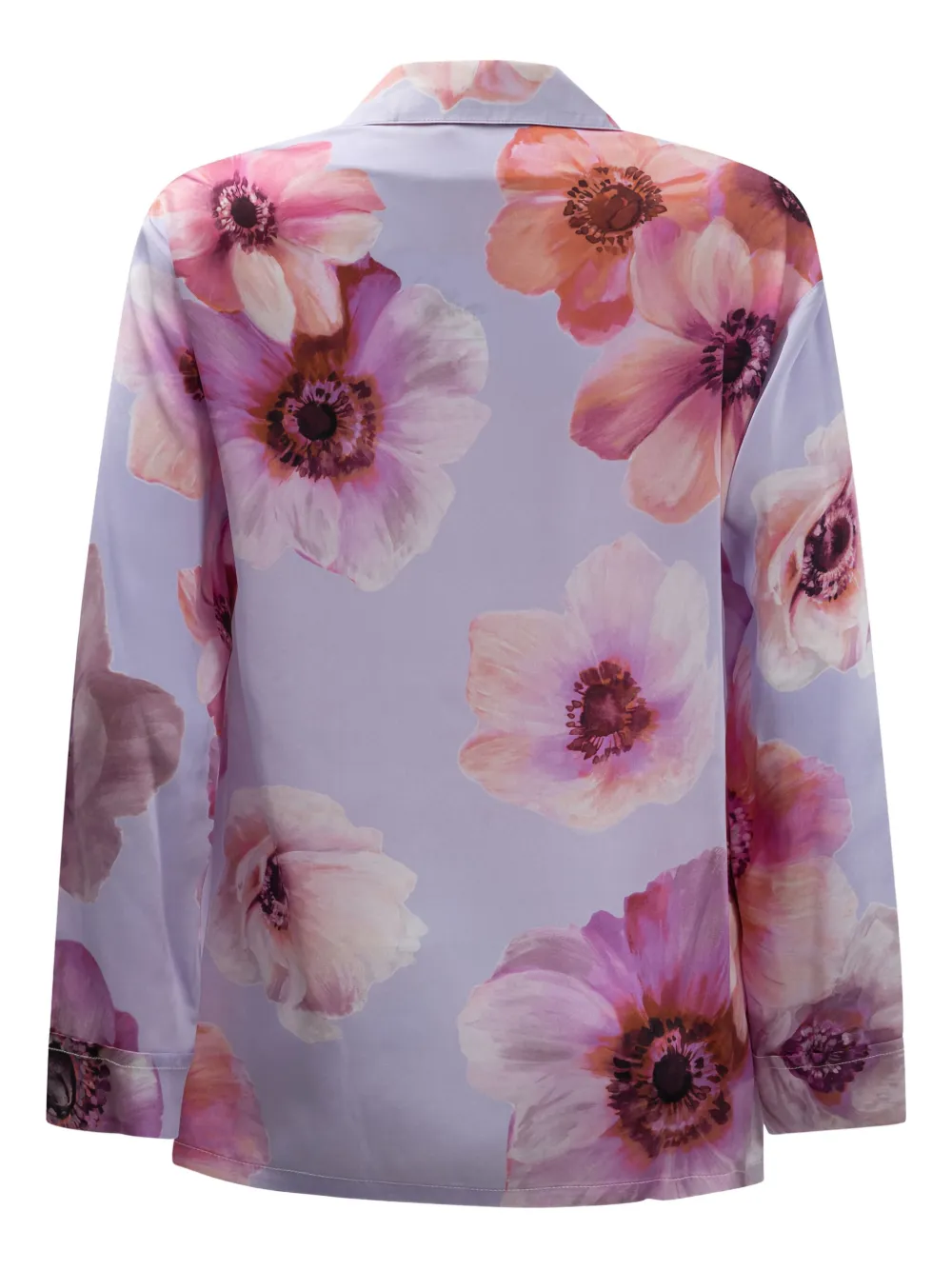 Sleep No More Floral-print Shirt In Purple