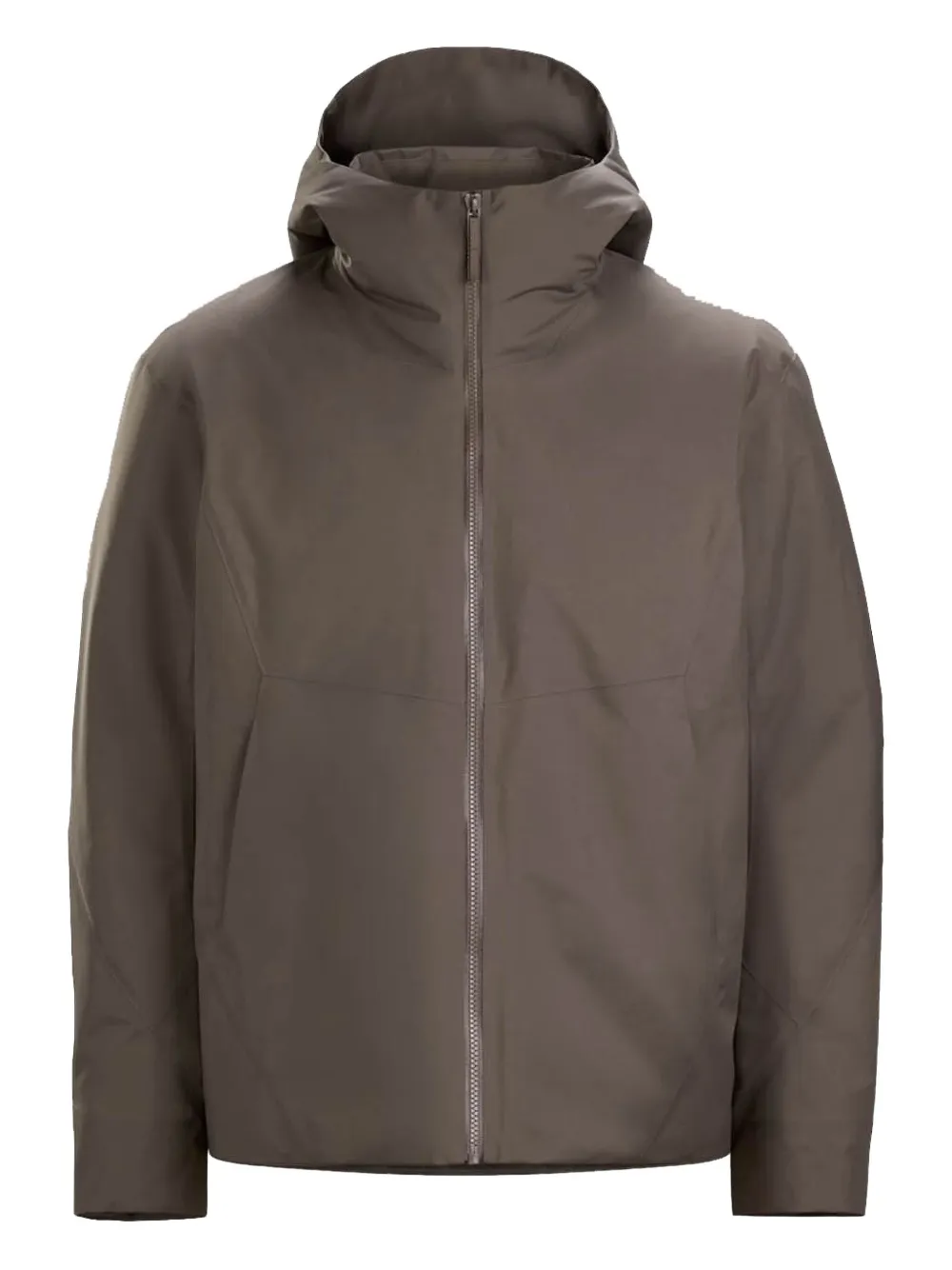 Veilance Dionde hooded zip-fastening jacket | Brown | Image 1