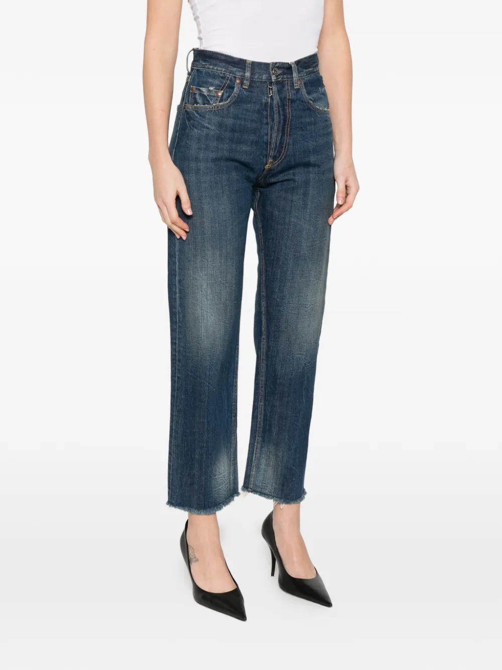  Maison Margiela Five-pockets Button-fastening Jeans - Blue 