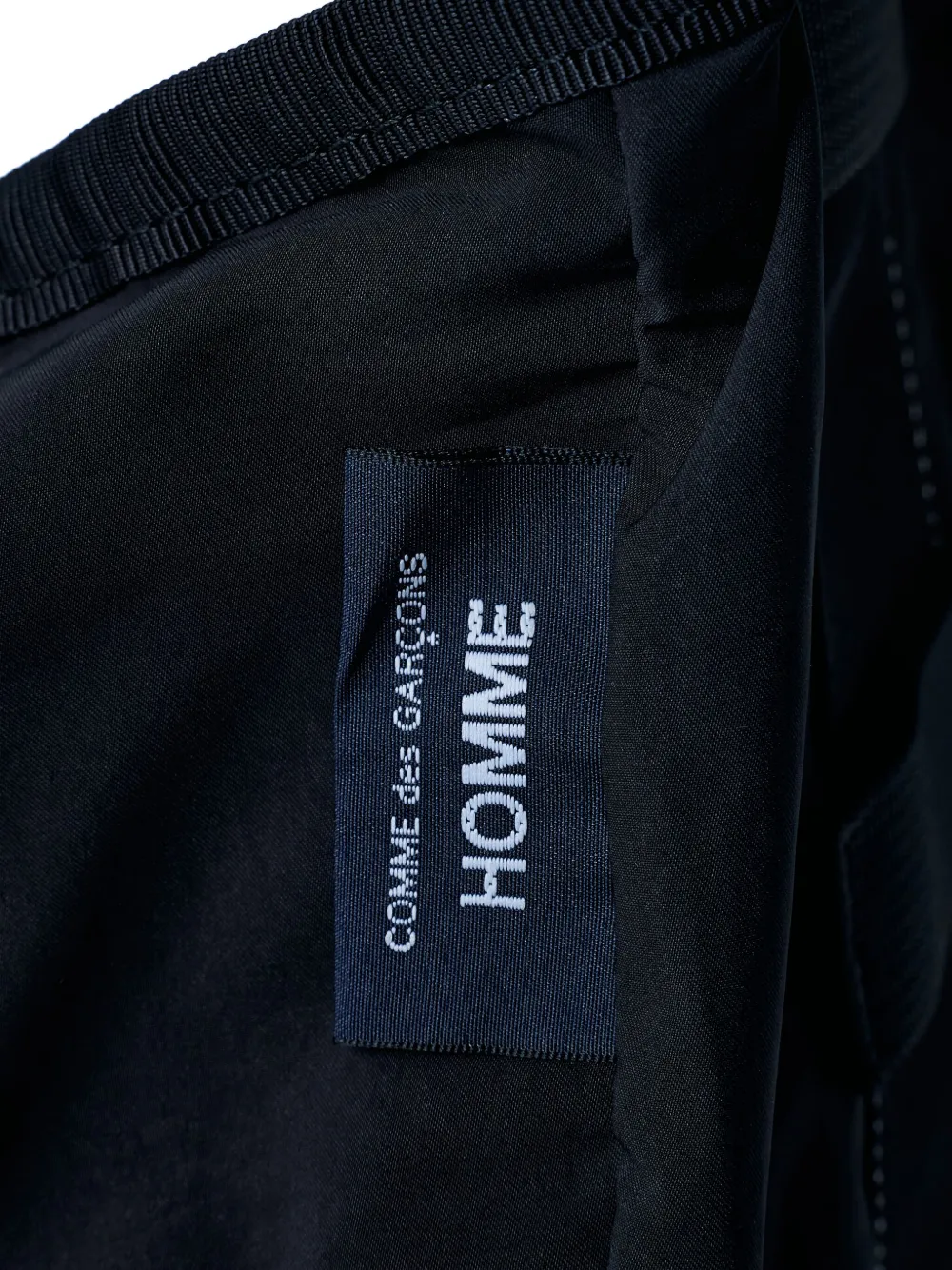 Comme des Garçons Homme Messengertas met verstelbare band en rits Zwart