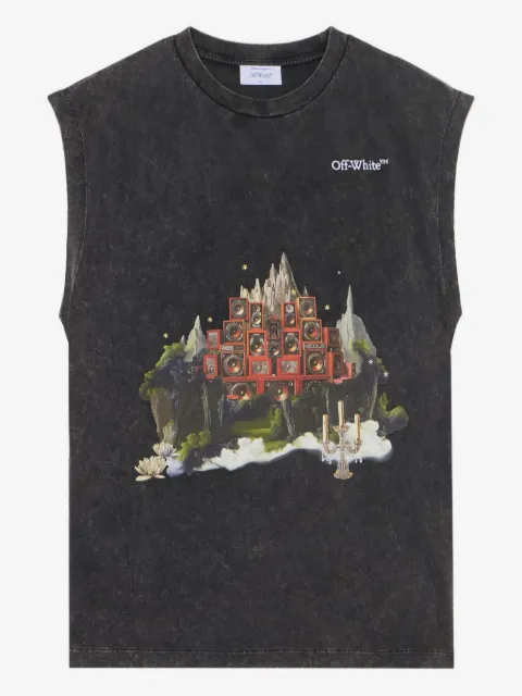 Off-White landscape arrow tank top