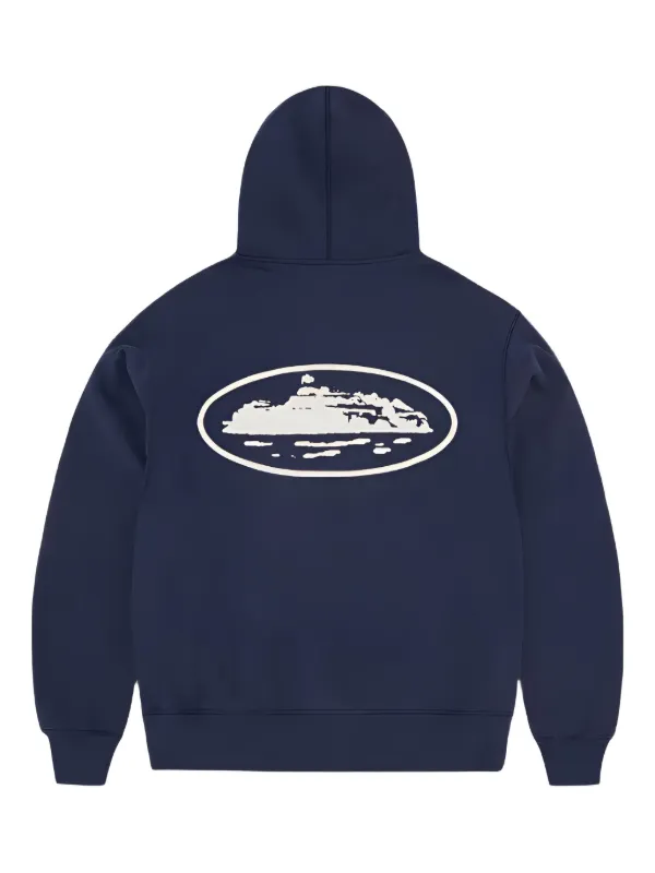 CORTEIZ x Island Puff Print Zip Hoodie | Blue | FARFETCH