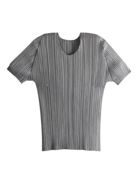 Pleats Please Issey Miyake pleated short-sleeve top