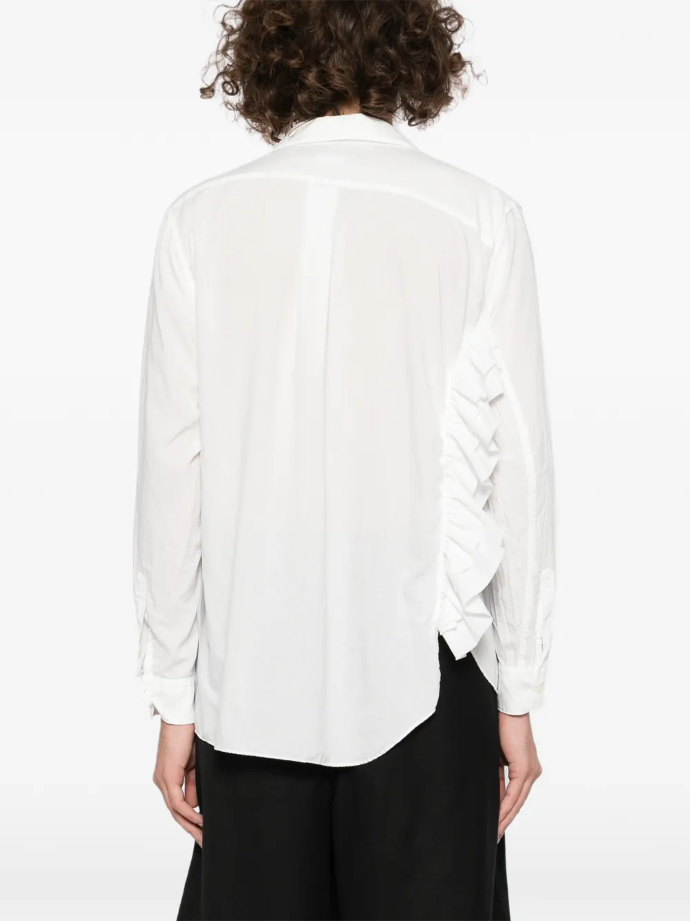 Asymmetric Ruffled Shirt
