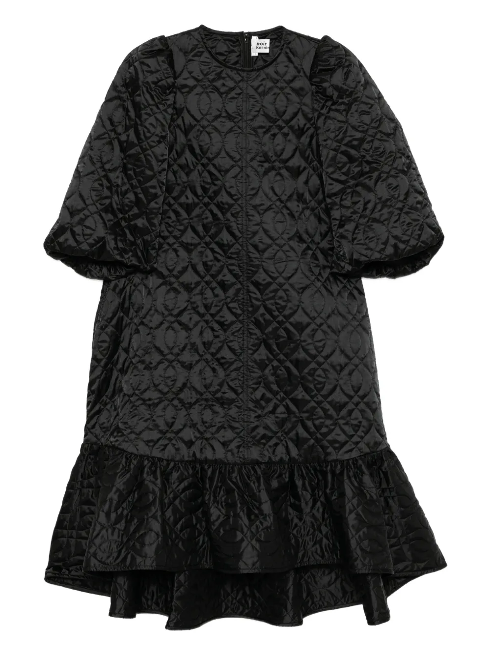 Noir Kei Ninomiya quilted dress - Nero